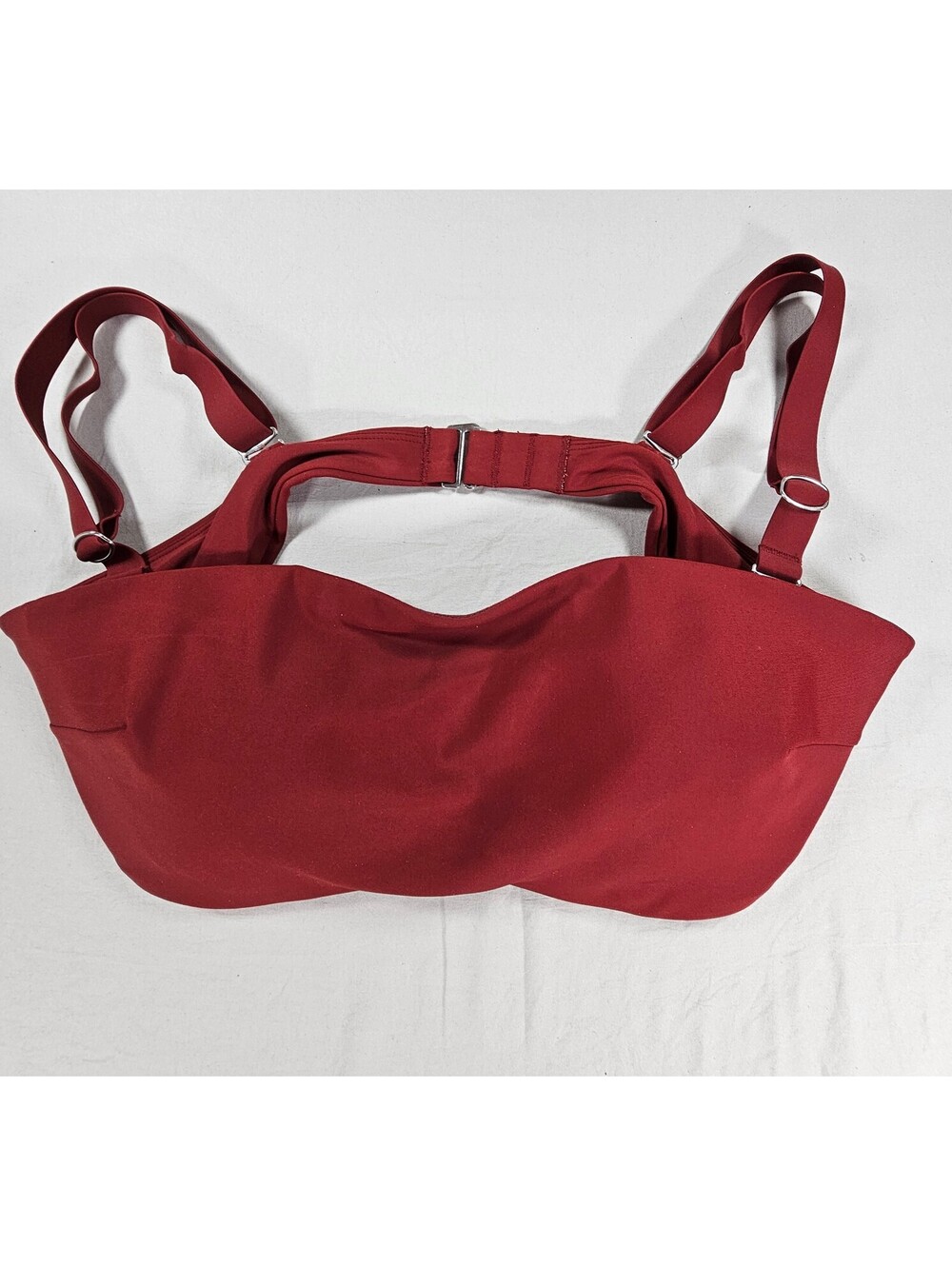 Athleta Alicia Keys Burgundy Bikini Swim Top.  Size 38B/C.
